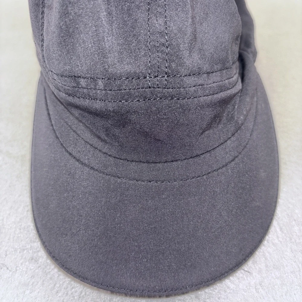Lululemon Logo Womens One Size Black Adjustable Running Cap Lightweight Stretch